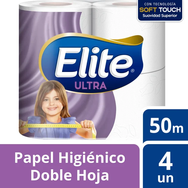 HIG. ELITE DOBLE HOJA 50MT X4 (32 ROLLOS)