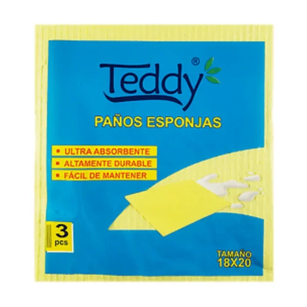 PAÑO ESPONJA TEDDY X3