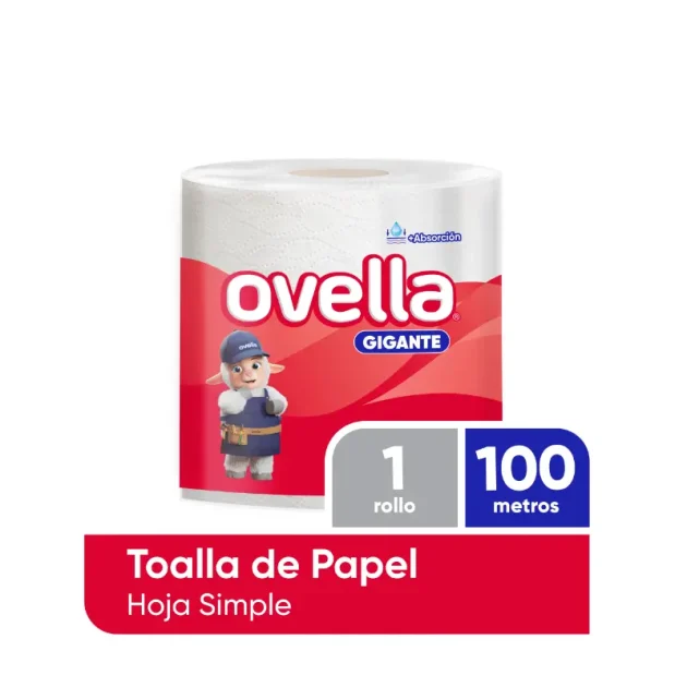 TOALLA OVELLA HOJA/SIMPLE 100MTSX6